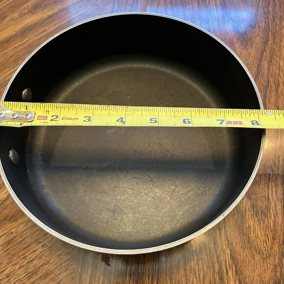 All-Clad Stainless Steel Fry Sauté Pan  Skillet 8" Wide Non Stick READ - Picture 10 of 11